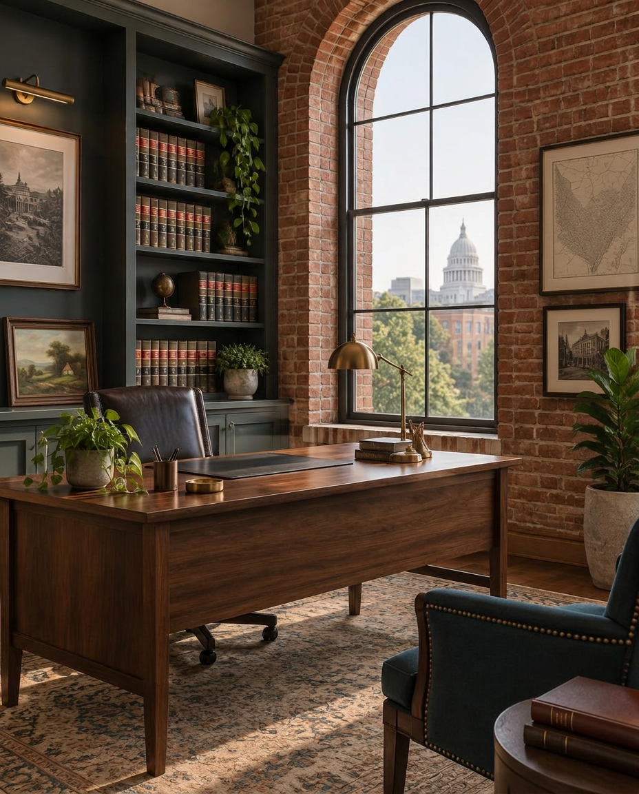 Boutique law office in a historic Raleigh building overlooking the State Capitol